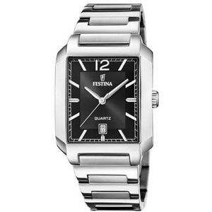 Festina - F20677/4 - Heren Horloge - Zilverkleurig - Roestvrijstaal - Mineraalglas
