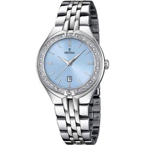 Festina Quarzuhr »Mademoiselle«, Armbanduhr, Damenuhr, Edelstahlarmband, Datum, Ø 33 mm