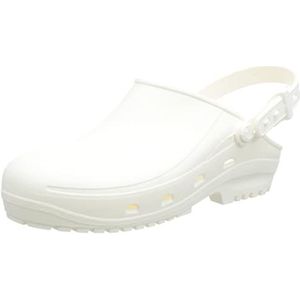 REPOSA MAX klompen, hygiëneklompen, natuurlijk antistatisch polymeer, latexvrij, comfortabel, licht, gesloten bovenmateriaal, zijgaten, anatomische SRC zool