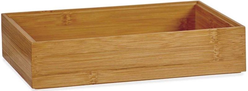 Gerim - Kast/lade sorteer organizer bamboe houten bakje 23 x 15 x 5 cm