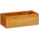Kinvara - Kast/lade sorteer organizer bamboe houten bakje 15 x 7 x 5 cm
