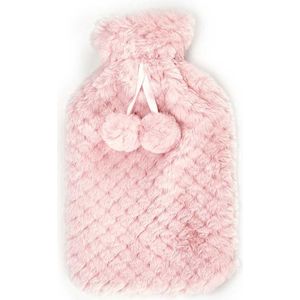 Giftdecor Warmwater kruik - 1.8 liter - hoes in het roze - winter kruiken - bedkruiken - kinderen/volwassenen