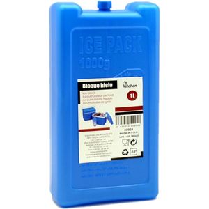 Arte R Koelelementen groot blok - 1000 ml - 11 x 5 x 22 cm - blauw