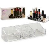 Make-up organizer/opberger 11-vaks 22,5 x 9 cm van kunststof - Make-up houder