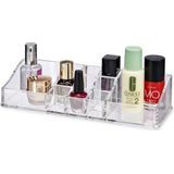 Make-up organizer/opberger 11-vaks 22,5 x 9 cm van kunststof - Make-up houder