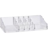 Make-up organizer/opberger 11-vaks 22,5 x 9 cm van kunststof - Make-up houder