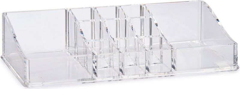 Make-up organizer/opberger 11-vaks 22,5 x 9 cm van kunststof - Make-up houder
