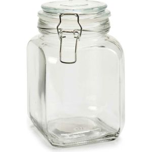 Weckpot/inmaakpot - Caja - 1.2 L - glas - met beugelsluiting - luchtdicht - 11 x 17 cm
