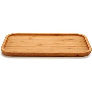 Voedsel/hapjes serveerplank van bamboe 30 x 20 cm met rand