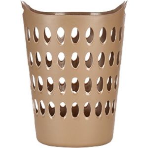 Arte r Wasmand - flexibele kunststof - rond - goudbruin - 50 liter