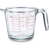 Glazen maatbeker 500 ml 10 x 12 x 18 cm - Maatbekers van glas - Vloeistoffen afmeten