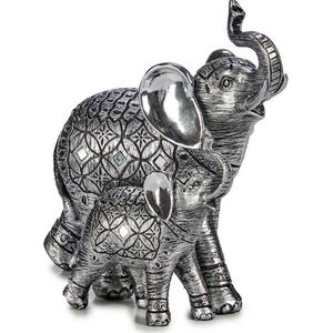 Decoratieve figuren Olifant Zilverkleurig 21,5 x 20,5 x 11 cm