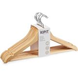 Kipit Kledinghangers - 8x - hout - luxe hangers