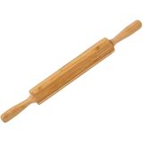 Bamboe houten deegroller 51 x 5 cm - Deegrollers - Taarten/brood bakken - Cupcakes maken