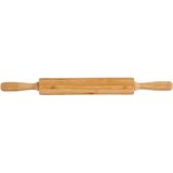 Bamboe houten deegroller 51 x 5 cm - Deegrollers - Taarten/brood bakken - Cupcakes maken