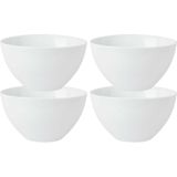 Vivalto Kommetjes/serveer schaaltjes - Tokyo - porselein - D13 x H7.5 cm - ivoor wit - Stapelbaar