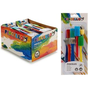 Pincello Pincello Kwasten en Sponzen Set 6 stuks