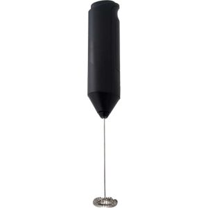 Kinvara Melkopschuimer - zwart - metaal/kunststof - op batterijen - 3,5 x 22,4 cm