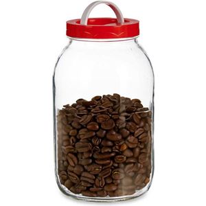 Vivalto - Voedselopslag Container - Glas - Transparant - 3 Liter - Schroefdop