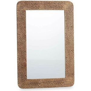 Wandspiegel - Bruin - Mangohout - Lakens