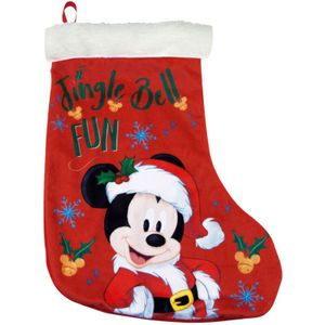 Arditex Kerstsok Mickey 42 Cm Polyester Rood
