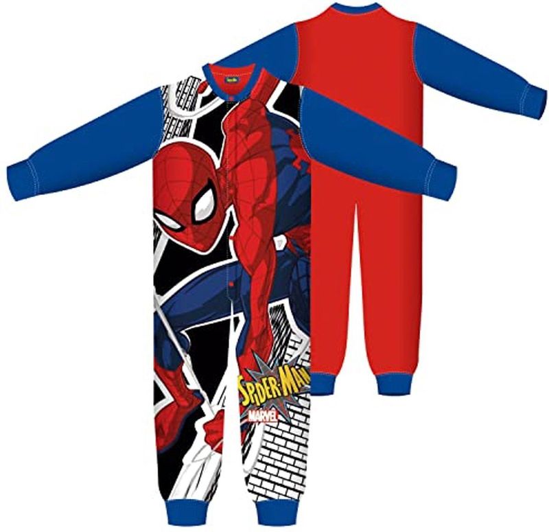 Spiderman - Onesie - Rood - Fleecestof