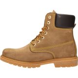 Veterboots - Leer - Color-Blocking - Blokhak - Warm Gevoerd