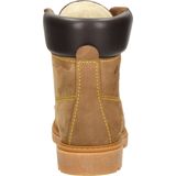 Veterboots - Leer - Color-Blocking - Blokhak - Warm Gevoerd