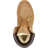 Veterboots - Leer - Color-Blocking - Blokhak - Warm Gevoerd