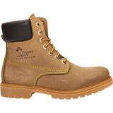 Veterboots - Leer - Color-Blocking - Blokhak - Warm Gevoerd