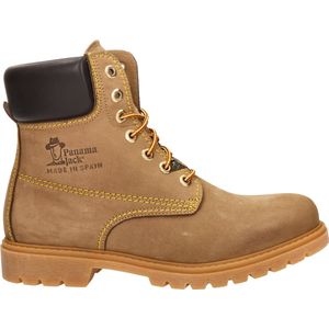 Veterboots - Leer - Color-Blocking - Blokhak - Warm Gevoerd