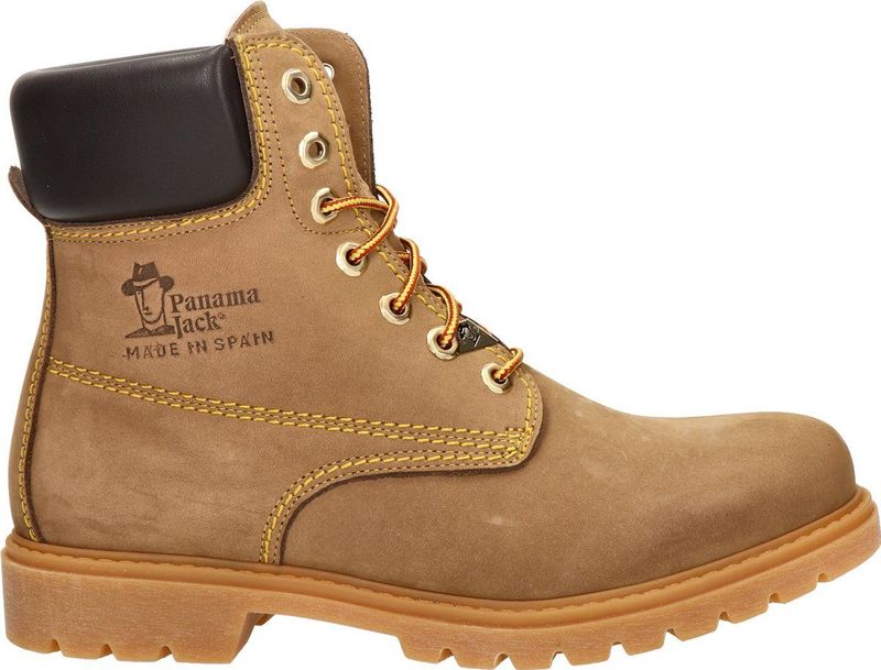 Veterboots - Leer - Color-Blocking - Blokhak - Warm Gevoerd