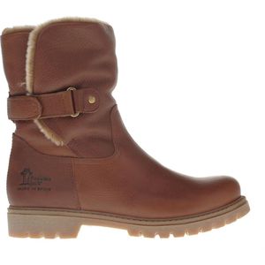 Snowboots - Felia - Effen - Leer - Warm Gevoerd - Klittenbandsluiting