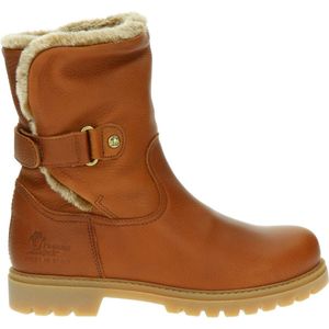 Felia - Snowboots - Effen - Leer - Warm Gevoerd - Klittenbandsluiting