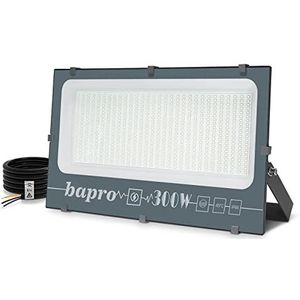 NATUR 300 W LED-schijnwerper, schijnwerper, ultradun licht, 3000 lm, buitenspot, schijnwerper, buitenlamp, komt overeen met 1500 W halogeen IP66 waterdicht, daglichtwit, 6000 K