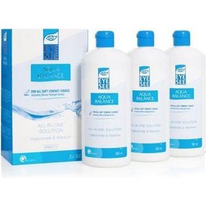 Eye See Aqua Balance - Lenzenvloeistof - 3x360ml