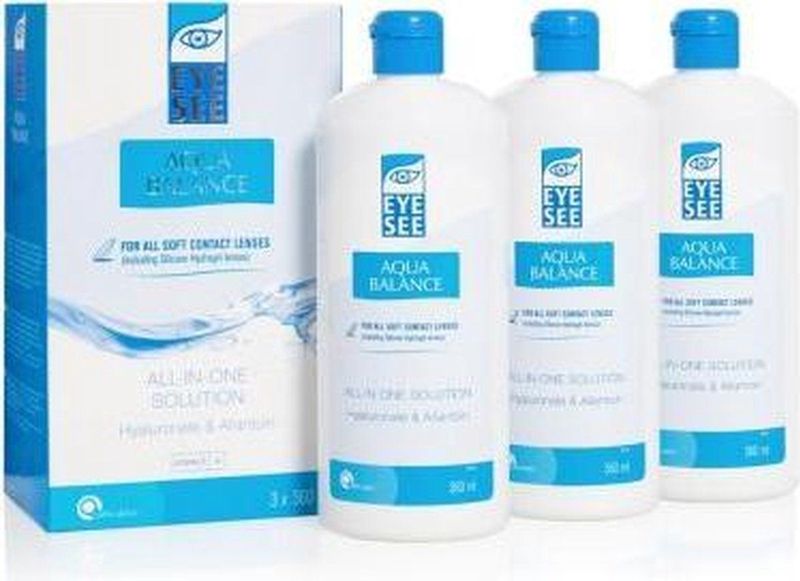 Eye See Aqua Balance - Lenzenvloeistof - 3x360ml