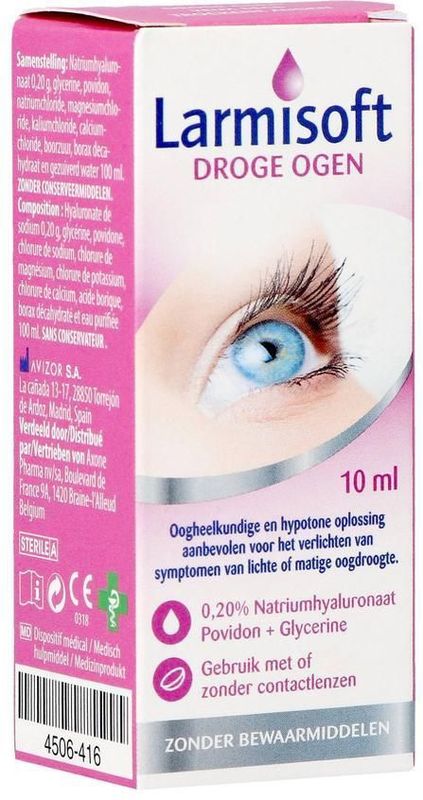 Oogdruppels - Hypotone Oplossing - Verlichting Oogdroogte