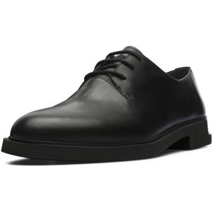 Camper - K200685-001 - Iman - Zwarte Veterboots - Leer - Plat