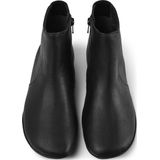 Enkellaarsje - Sella - Zwart - Leer - Ritssluiting - Effen