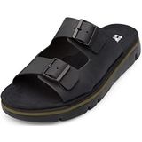 CAMPER Oruga sandalen voor dames, k100286, platte sandalen, zwart, 40 EU