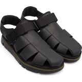 CAMPER - Oruga Sandal - Platte Sandalen - Zwart - Suède
