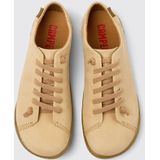 Camper - Peu - Sneakers - Beige - Nubuck - Slip-On met Elastische Veters
