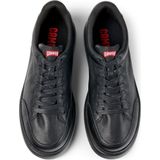 Runner K21 - Leren Sneakers - Zwart - Heren - Plat - Veters - Casual