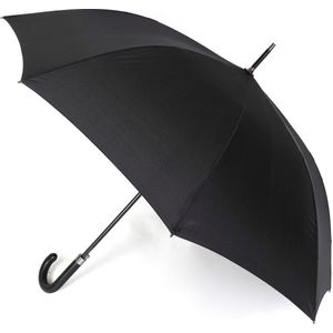 Vogue Lange paraplu voor heren met simili leder handvat windproof