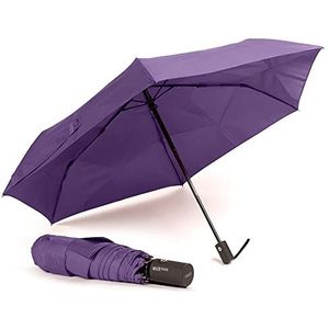 VOGUE - Magic Easy Fold opvouwbare paraplu (automatisch ingeklapt), met automatisch openen en sluiten, 100% eco-rapet-weefsel, met gerecyclede kunststof flessen, Wind Proff paraplu met uv-bescherming, lila