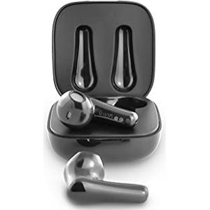 Vieta Pro VHP-TW24BK Bluetooth-hoofdtelefoon, geïntegreerde microfoon, IPX4 waterdicht en tot 20 uur batterijduur, zwarte afwerking