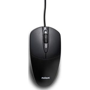 Nilox - MOUSB1011 - Muis - Zwart - Kleur: Veelkleurig