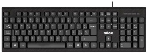 Nilox Toetsenbord NXKBE000011 Zwart QWERTY Spaans