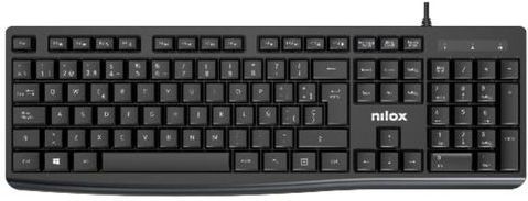 Nilox - NXKBE000013 - Toetsenbord - Zwart - QWERTY - Spaans